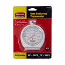 Rubbermaid Oven Thermometer, 60 to 580 Temp. Range (F), 20 to 300 Temp. Range (C), Analog - FGTHO550
