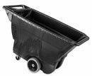 Rubbermaid Black, Low-Maintenance Plastic Tilt Truck, 13.5 cu ft, 450 lb Load Capacity - FG9T1300BLA