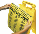Rubbermaid 14 in Absorbent Pad, Fluids Absorbed: Universal, Medium, 2.34 gal, 22 PK - FG425400YEL