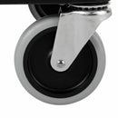 Rubbermaid Enclosed Service Cart, 200 lb. Load Capacity, HDPE, Black, Thermoplastic Rubber Caster Material - FG345700BLA