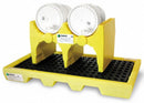Enpac Pail Containment Stacker, 100 lb Load Capacity, Number of Drums 2, 31 in Length, 19 in Width - 6012-YE