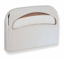 Tough Guy Toilet Seat Cover Dispenser, Steel, (250) Seat Covers Dispenser Capacity, 1/2 Fold, Silver - 3P916