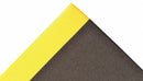 Notrax Static Dissipative Mat, 60 ft L, 4 ft W, 3/8 in Thick, Black with Yellow Border - 825R0048BY