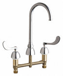 Chicago Faucets Chrome, Gooseneck, Kitchen Sink Faucet, Bathroom Sink Faucet, Manual Faucet Activation, 1.50 gpm - 786-GN2FCABCP
