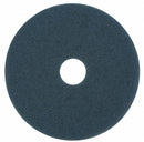 3M 17 in Non-Woven Nylon/Polyester Fiber Round Scrubbing Pad, 175 to 600 rpm, Blue, 5 PK - 5300