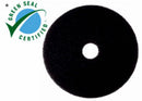 3M 13 in Non-Woven Nylon/Polyester Fiber Round Stripping Pad, 175 to 600 rpm, Black, 5 PK - 7200