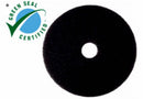 3M 15 in Non-Woven Nylon/Polyester Fiber Round Stripping Pad, 175 to 600 rpm, Black, 5 PK - 7200
