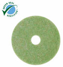 3M 20 in Non-Woven Polyester Fiber Round Preburnishing Pad, 175 to 600 rpm, Green/Amber, 5 PK - 5000