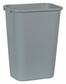 Rubbermaid 10 gal Rectangular Wastebasket, Plastic, Gray - FG295700GRAY