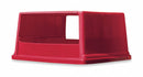 Rubbermaid Glutton Series, Trash Can Top, Rectangular, Canopy, 56 gal, Red - FG256V00RED