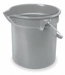 Rubbermaid Bucket, 3-1/2 gal., Gray - FG261400GRAY