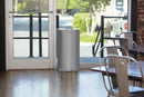 Rubbermaid 12 gal Half-Round Fire-Resistant Trash Can, Metal, Black - FGSO1220PLBK