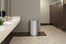 Rubbermaid 12 gal Half-Round Fire-Resistant Trash Can, Metal, Black - FGSO1220PLBK