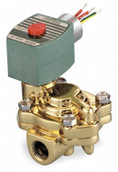 Redhat 120V AC Brass Slow Closing Solenoid Valve, Normally Closed, 1" Pipe Size - 8221G007