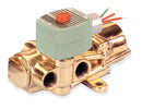 Redhat 120V AC Brass Solenoid Valve with Manual Operator, 1/2" Pipe Size - EF8344G074MO120/60 110/50DA