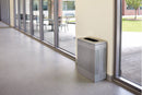 Rubbermaid 22 1/2 gal Rectangular Fire-Resistant Trash Can, Metal, Black - FGSR18EPLTBK