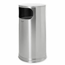 Rubbermaid 12 gal Round Trash Can, Metal, Silver - FGSO16SSSGL