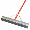 Tough Guy 24 inW Straight Neoprene Floor Squeegee With Handle, Black/Red - 3ZHP3