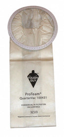 Tough Guy Vacuum Bag, Paper, 2-Ply, Standard Bag Filtration Type, For Vacuum Type Backpack Vacuum - 3ZJJ3