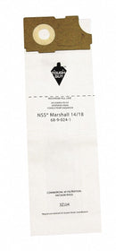 Tough Guy Vacuum Bag, Paper, 2-Ply, Standard Bag Filtration Type, For Vacuum Type Upright Vacuum - 3ZJJ4