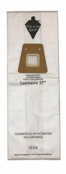 Tough Guy Vacuum Bag, Cloth, 3-Ply, Standard Bag Filtration Type, For Vacuum Type Upright Vacuum - 3ZJL8
