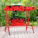 2 Person Kids Patio Swing Porch Bench With Canopy