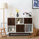 Wood Display Sideboard Storage Cabinet With Storage Compartments