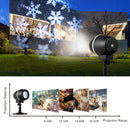 Outdoor Waterproof Christmas Snowflake LED Projector Lights With Remote Control