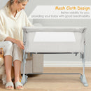 Travel Portable Baby Bed Side Sleeper Bassinet Crib With Carrying Bag-Beige