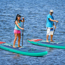 10 Feet Inflatable Stand Up Paddle Board With Backpack Leash Aluminum Paddle-M