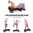 31 Inch Adjustable Exercise Aerobic Stepper With Non-Slip Pads-Gray