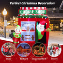 6.3 Feet Inflatable Gingerbread Cookie Shop With Santa Claus