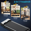 3 in 1 Folding Treadmill With Remote Control and LED Display-Blue