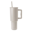 Portable 40oz Stainless Steel Tumbler - Almond Birch