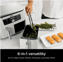 6-in-1 Air Fryer with DualZone Technology - White