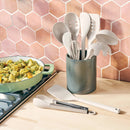 10pc Soft Grip Nylon Kitchen Utensil Set Gray - Figmint™