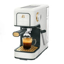 Slim Espresso Machine with 20-Bar Pressure - White Icing