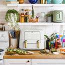 9 Qt TriZone Dual Basket Air Fryer by Drew Barrymore - White Icing