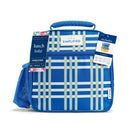 Insulated Lunch Tote with Meal Prep Containers - Plaid
