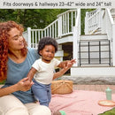 Doorway 42W Series Baby Gate (2-Pack, Fits 23-42" Openings, 24” Tall - Black)