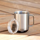 14oz Sliding Lid: Black & Clear Plastic Drinkware Accessory for Cold Beverages, Hand Wash, 3.49" Width