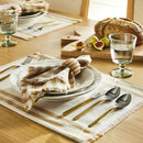 2pk Basket Tan Plaid Placemats