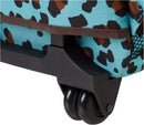 Rolling Backpack - Blue Leopard