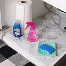 24" x 4' Under Sink Mat Carrara Marble
