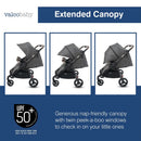 Trend Duo Lightweight Double Stroller - Charcoal