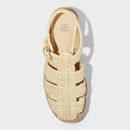 Women's Raffia Platform Heels - Tan - Size 11