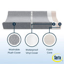 Perfect Sleeper Changing Pad with Plush Cover - Gray
