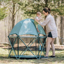 Go With Me Deluxe Eclipse Portable Playard - Green Garden