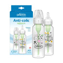 Anti-Colic Options+ Narrow-Neck Baby Bottle - Squirrel and Goat Deco - 8 fl oz/2pk