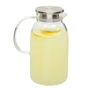 Glass Pitcher with Lid and Spout - 68 Oz